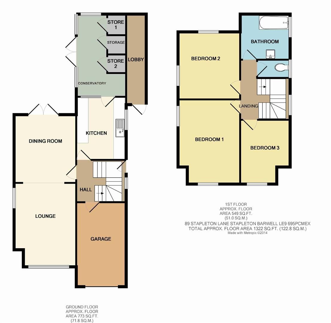 3 bed detached house to rent in Stapleton Lane, Barwell, Leicester LE9