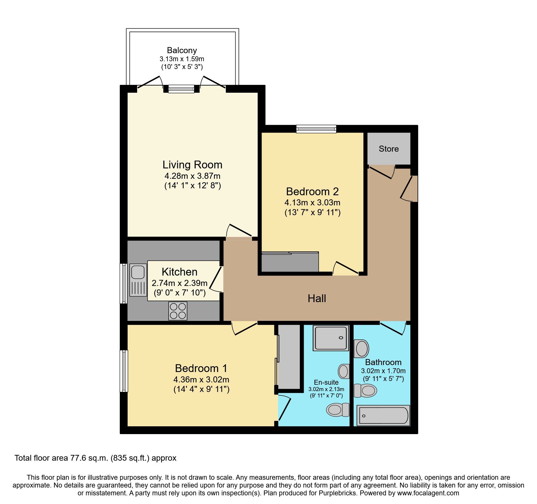 2 bed flat for sale in Hawk Brae, Livingston EH54 Zoopla