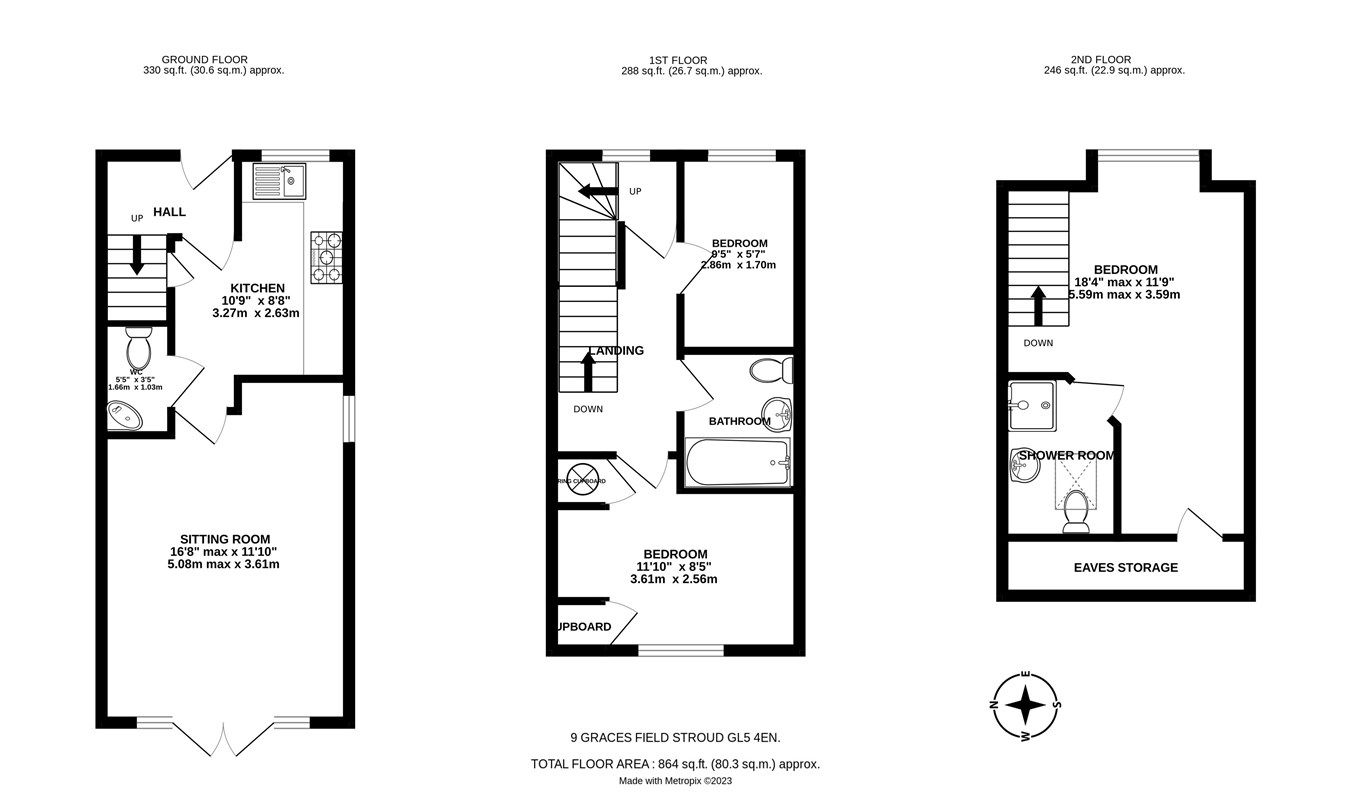 3 bed semidetached house for sale in Graces Field, Stroud GL5 Zoopla