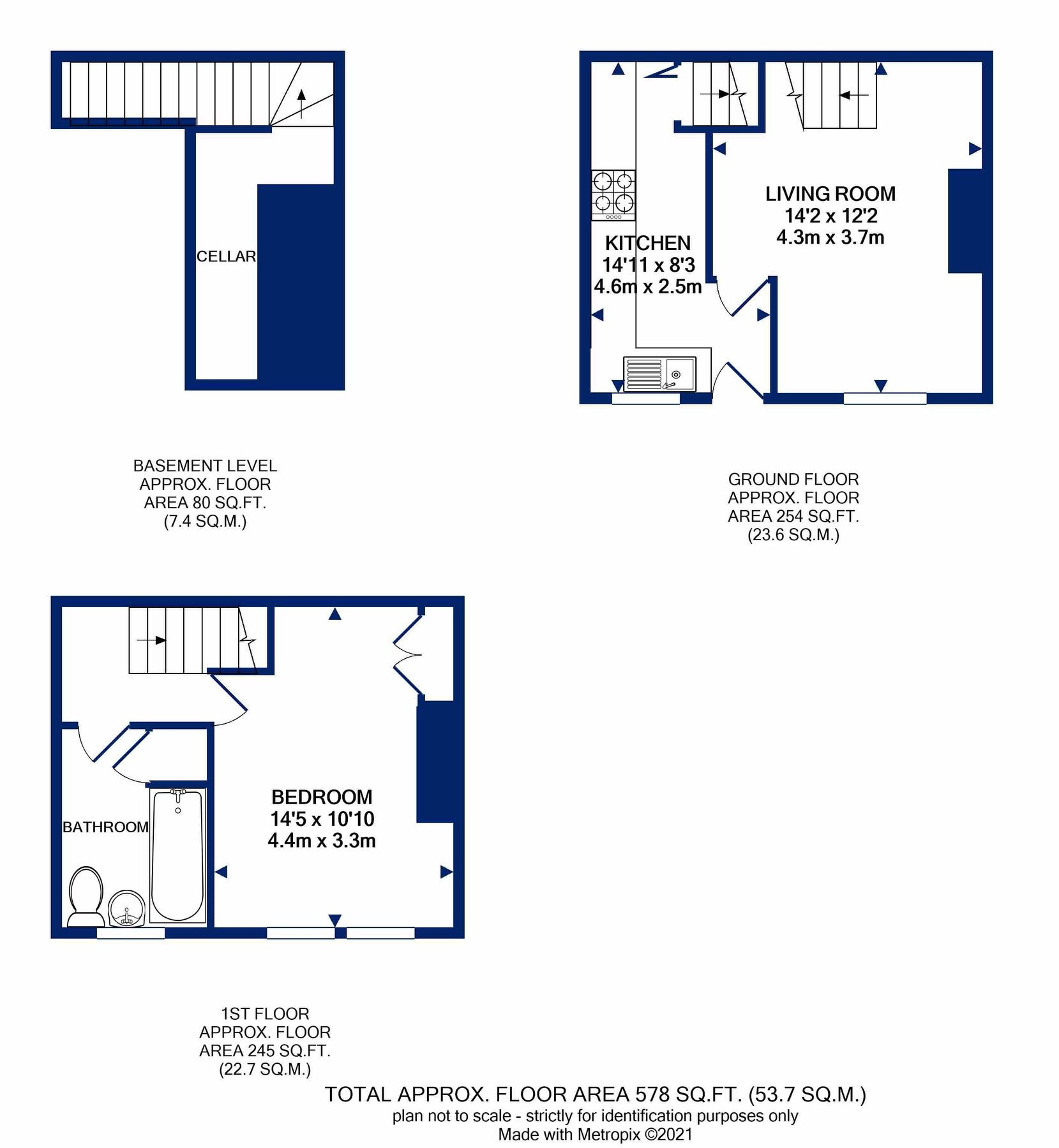1 bed terraced house to rent in Clarke Street, Calverley, Pudsey, West