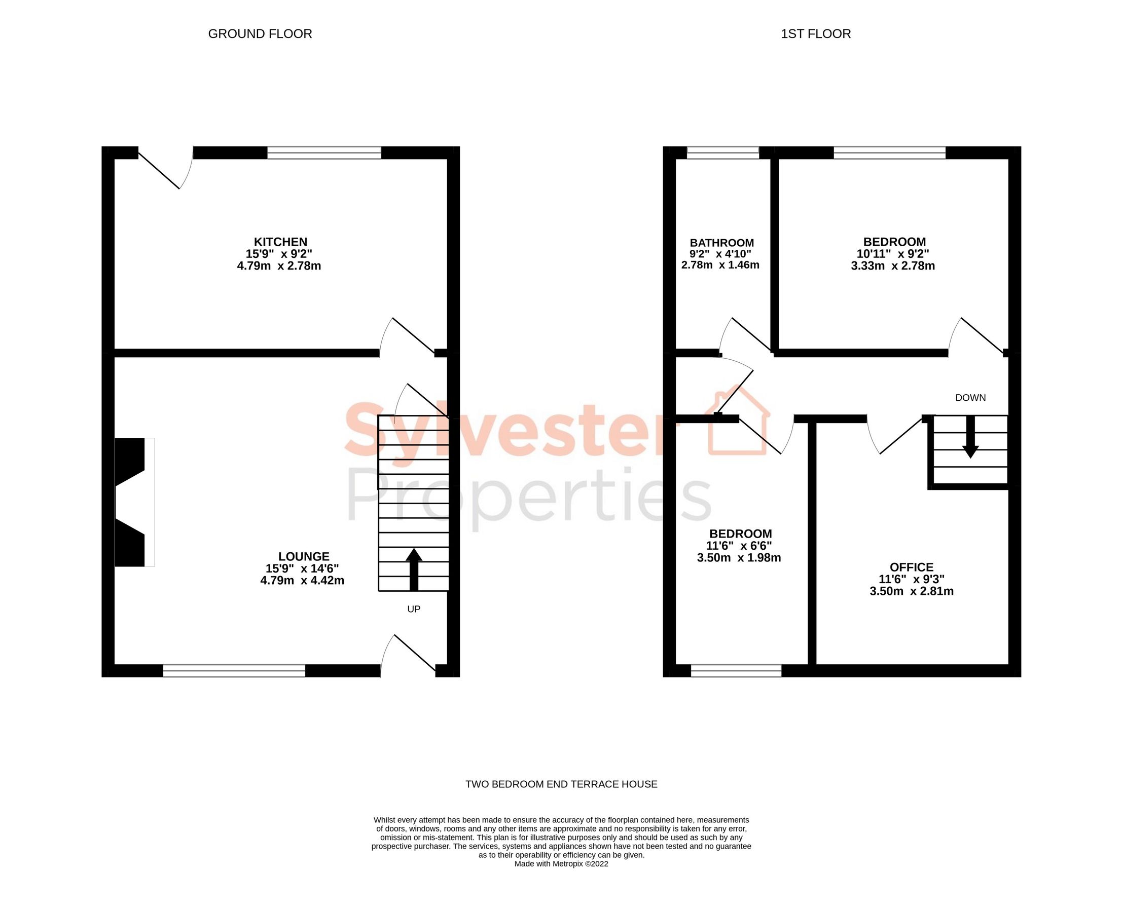 3 bed end terrace house to rent in West Street, Grange Villa, County