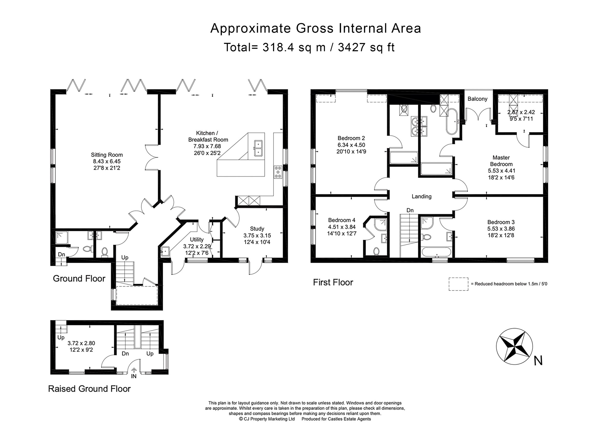 5 bed detached house for sale in Common Road, Kensworth, Dunstable LU6