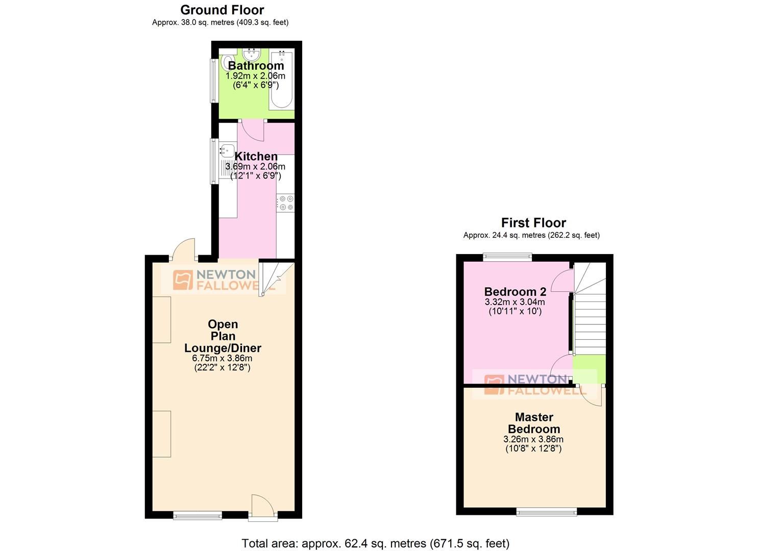 2 bed terraced house for sale in Main Street, Thringstone, Coalville