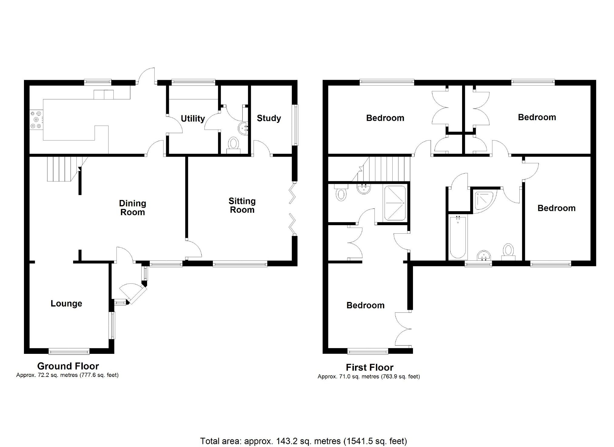 4 bed detached house for sale in Overton Road, St. Martins, Oswestry