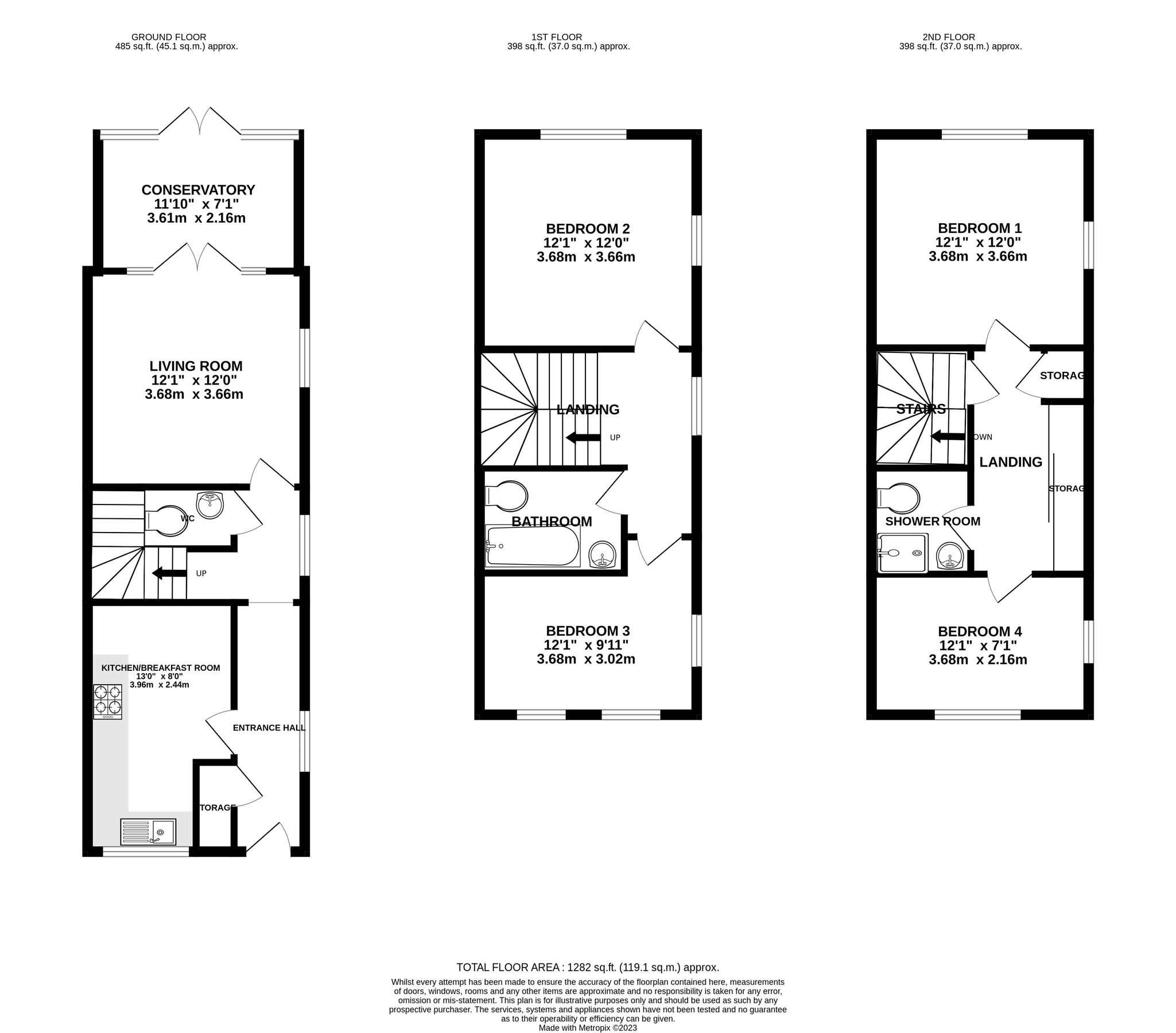 4 bed end terrace house for sale in Tarrys Row, Rynal Place, Evesham