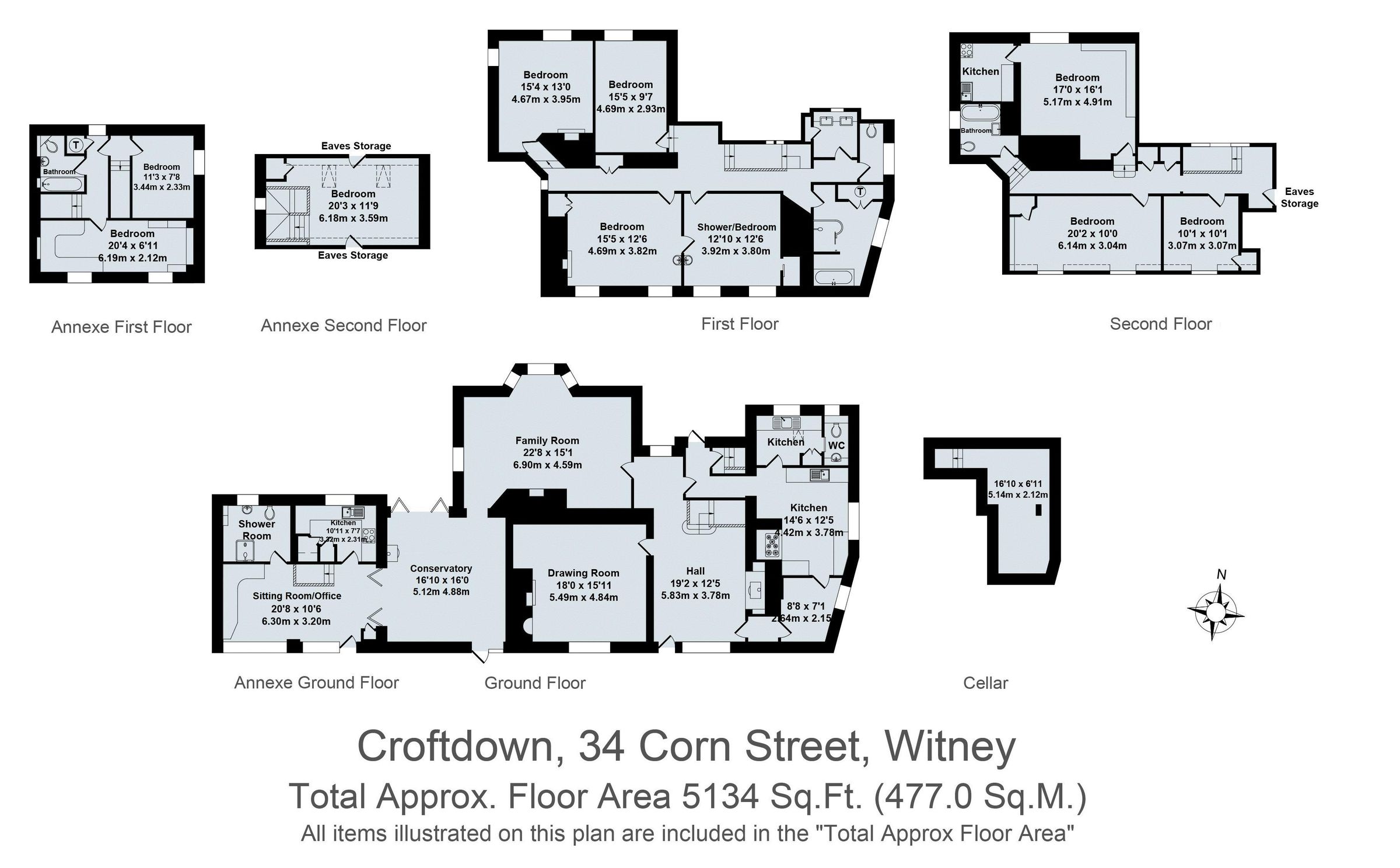 9 bed detached house for sale in Corn Street, Croftdown, Witney OX28