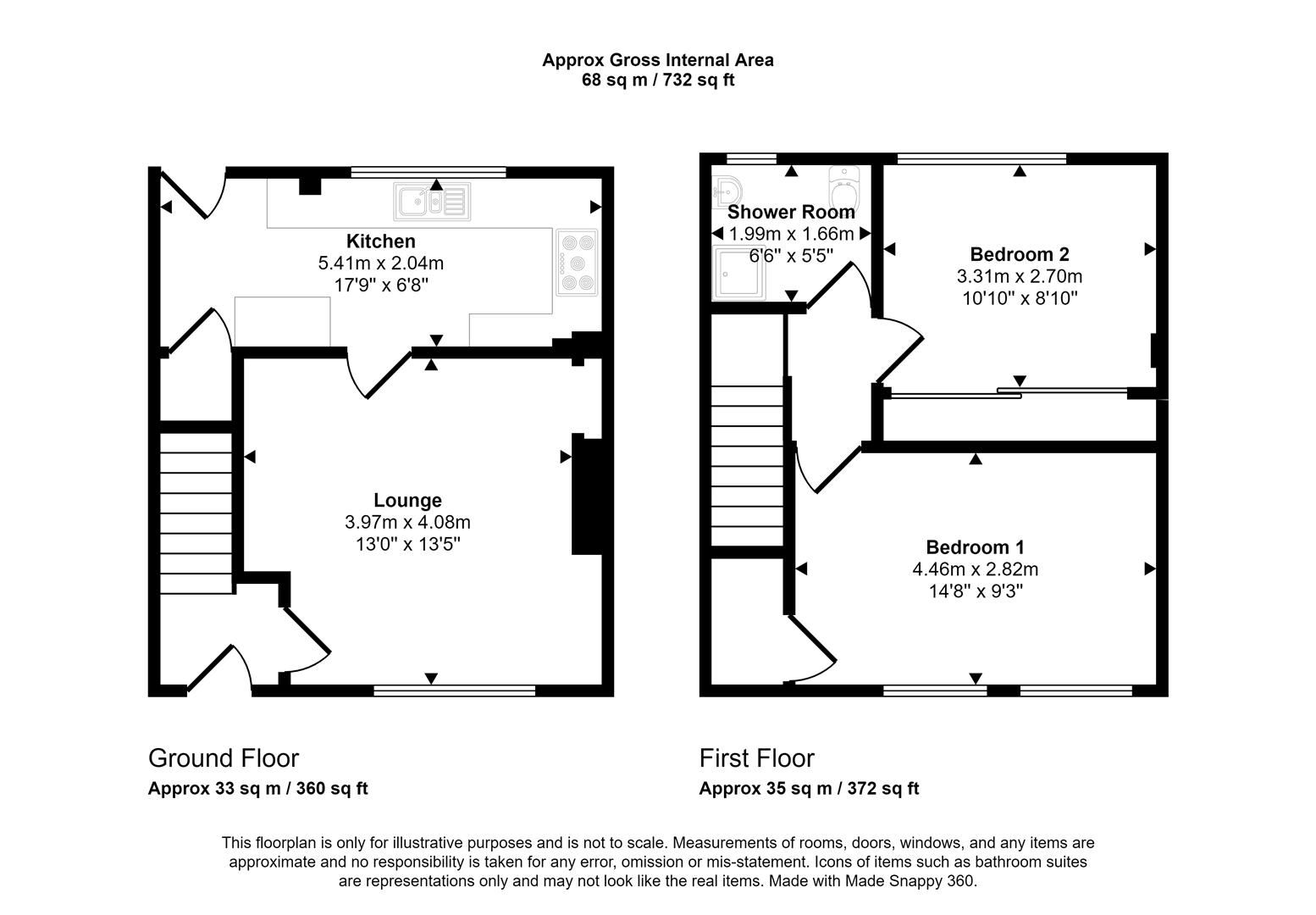 2 bed end terrace house for sale in Dale Street, Douglas, Lanark ML11