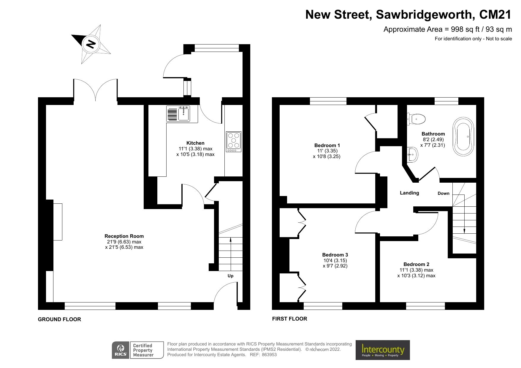 3 bed semidetached house for sale in New Street, Sawbridgeworth