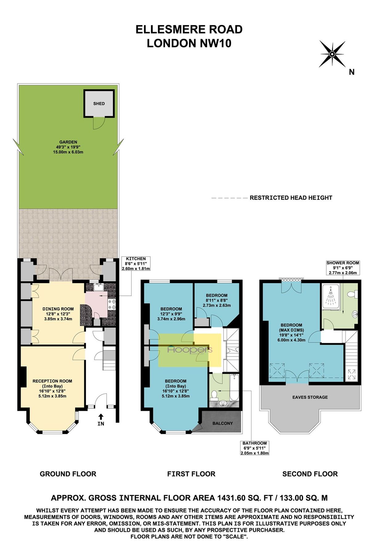 4 bed terraced house for sale in Ellesmere Road, London NW10 Zoopla