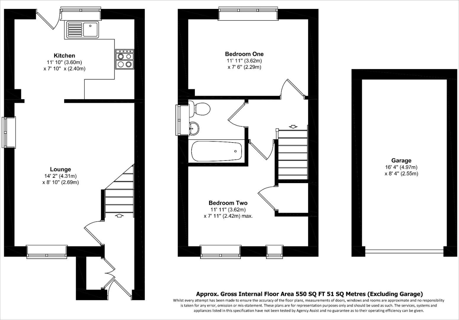 2 bed semidetached house for sale in Road,