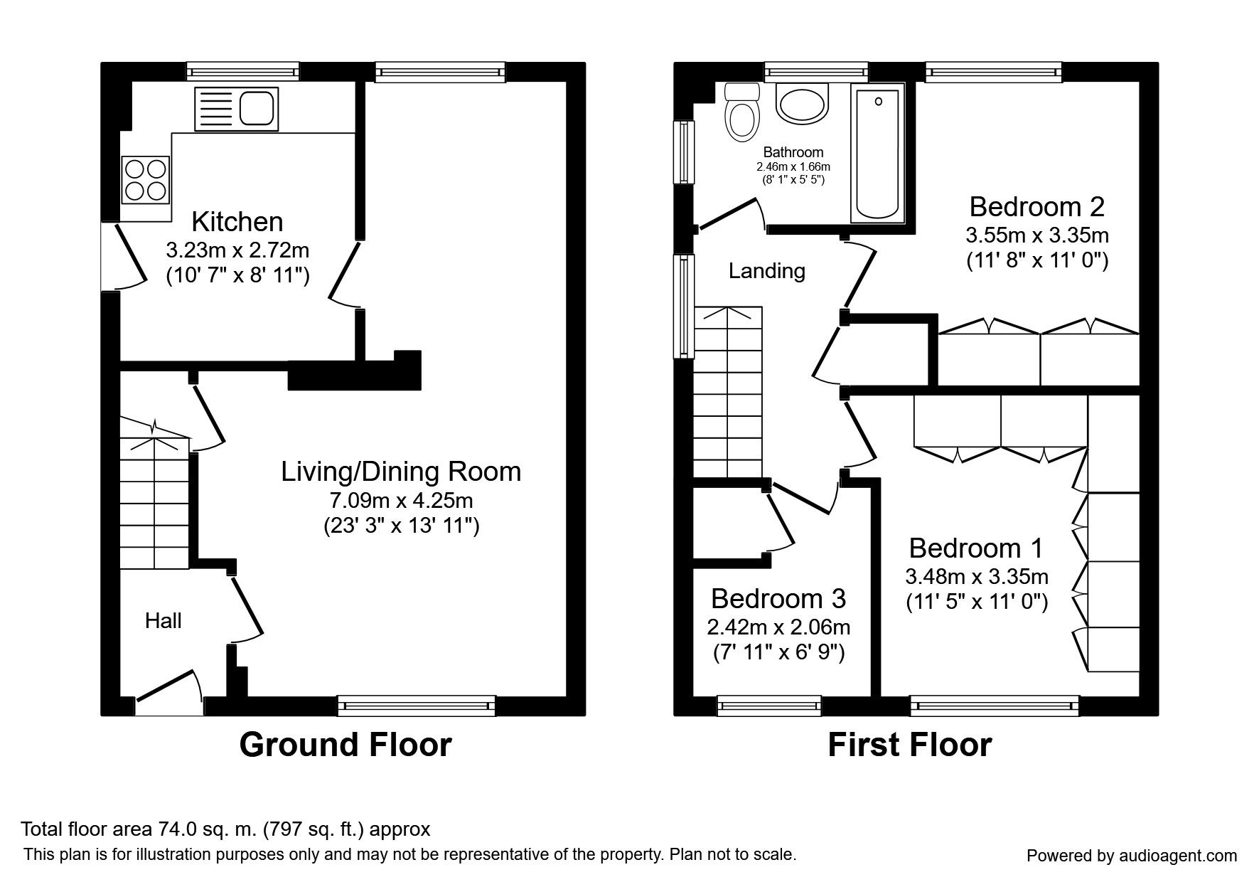 3 bed semidetached house to rent in Walton Drive, Drighlington