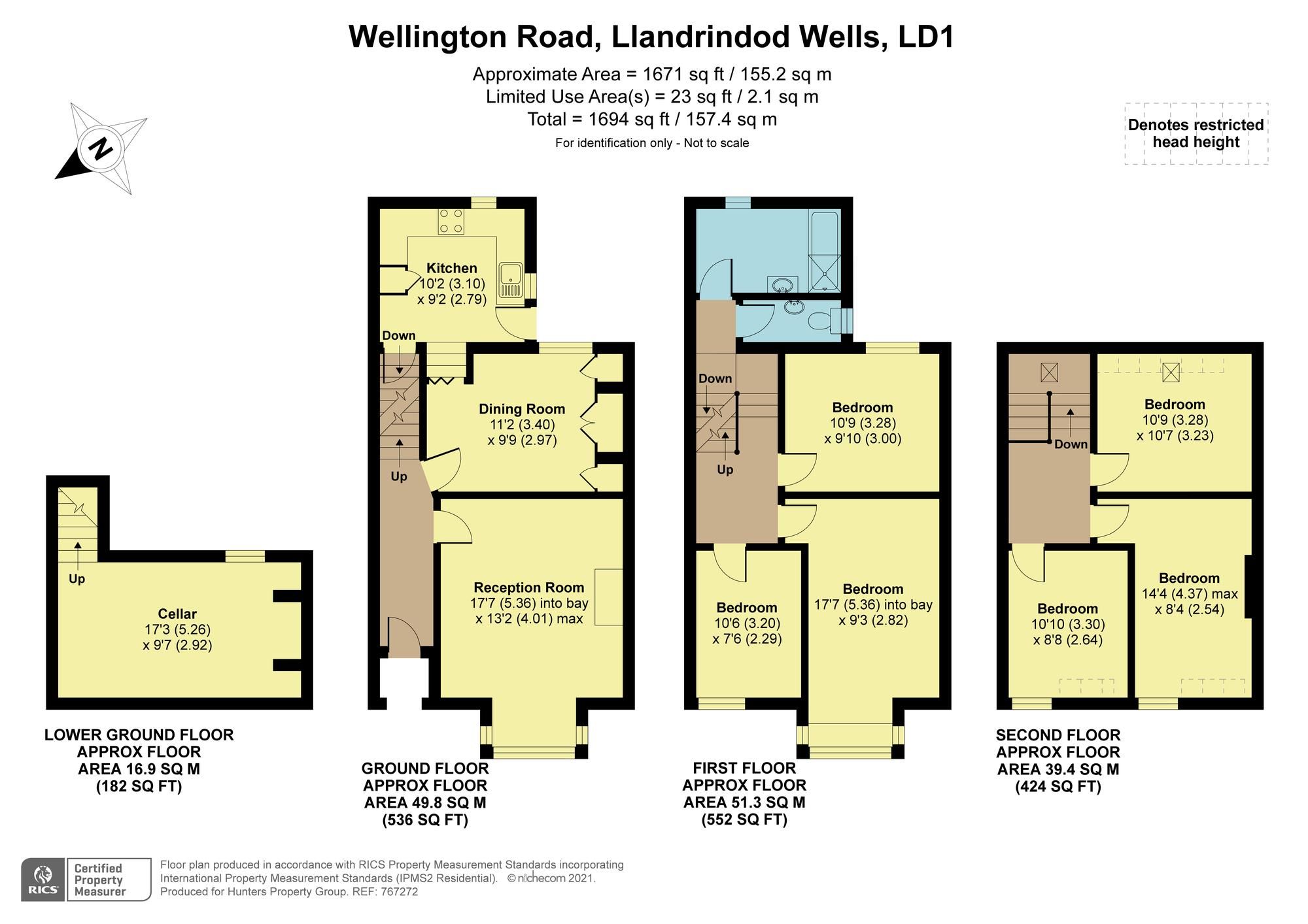 6 bed semidetached house for sale in Wellington Road, Llandrindod