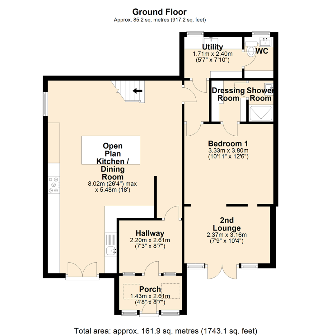 4 bed semidetached house for sale in Higher Stack Cottages, Tong Lane