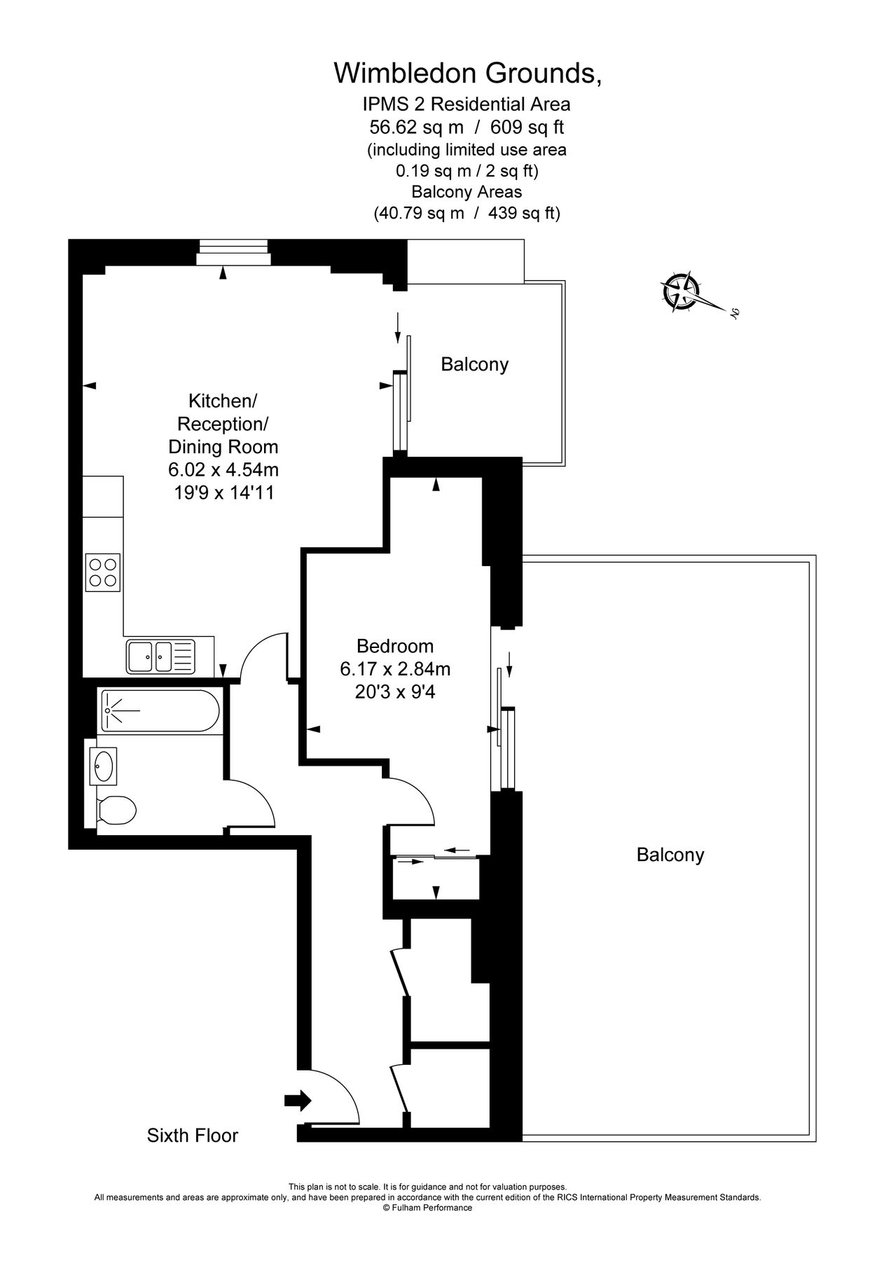 1 bed flat to rent in Greyhound Parade, Wimbledon Grounds, London SW17