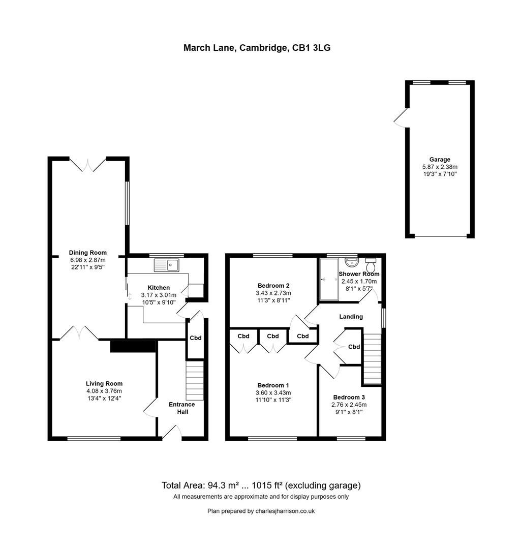 3 bed semidetached house for sale in March Lane, Cherry Hinton
