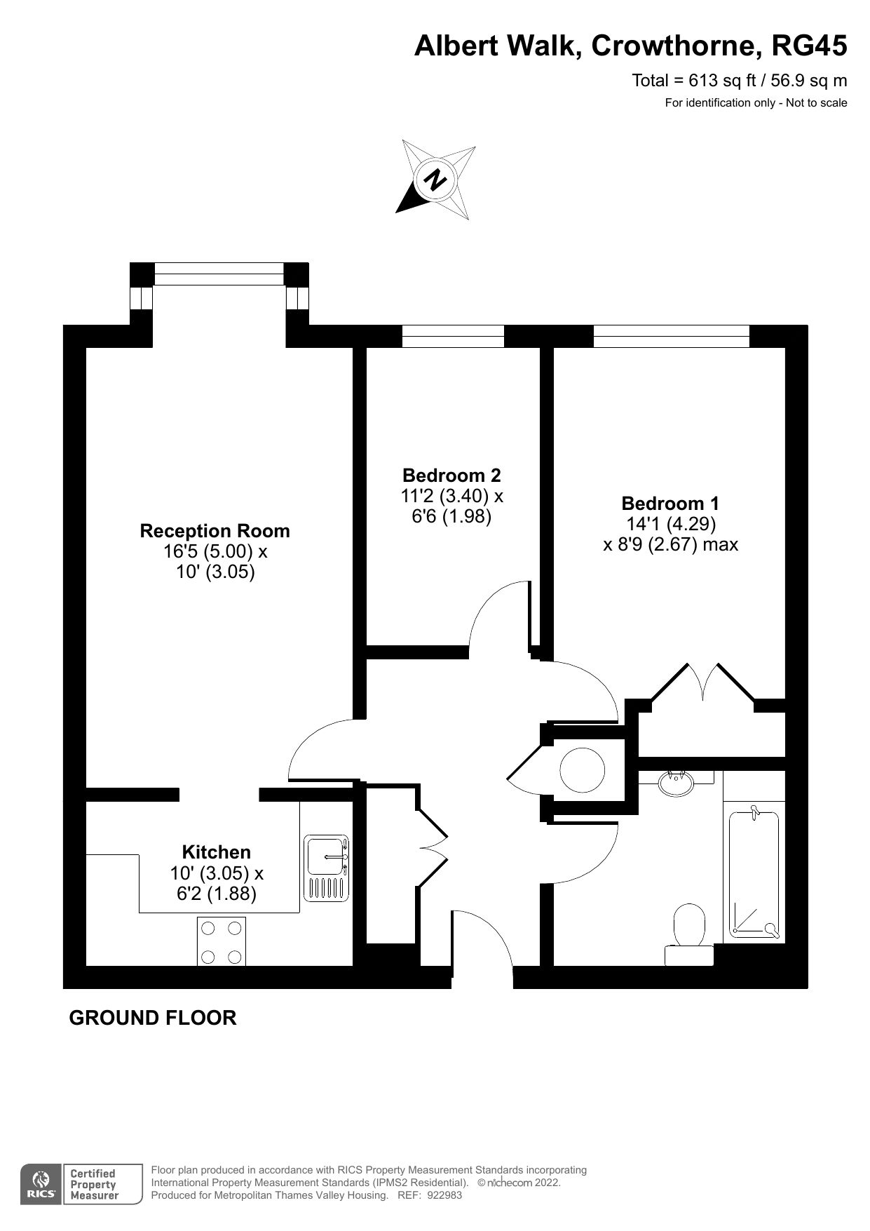 2 bed flat for sale in Emerson Court, Crowthorne, Berkshire RG45 Zoopla