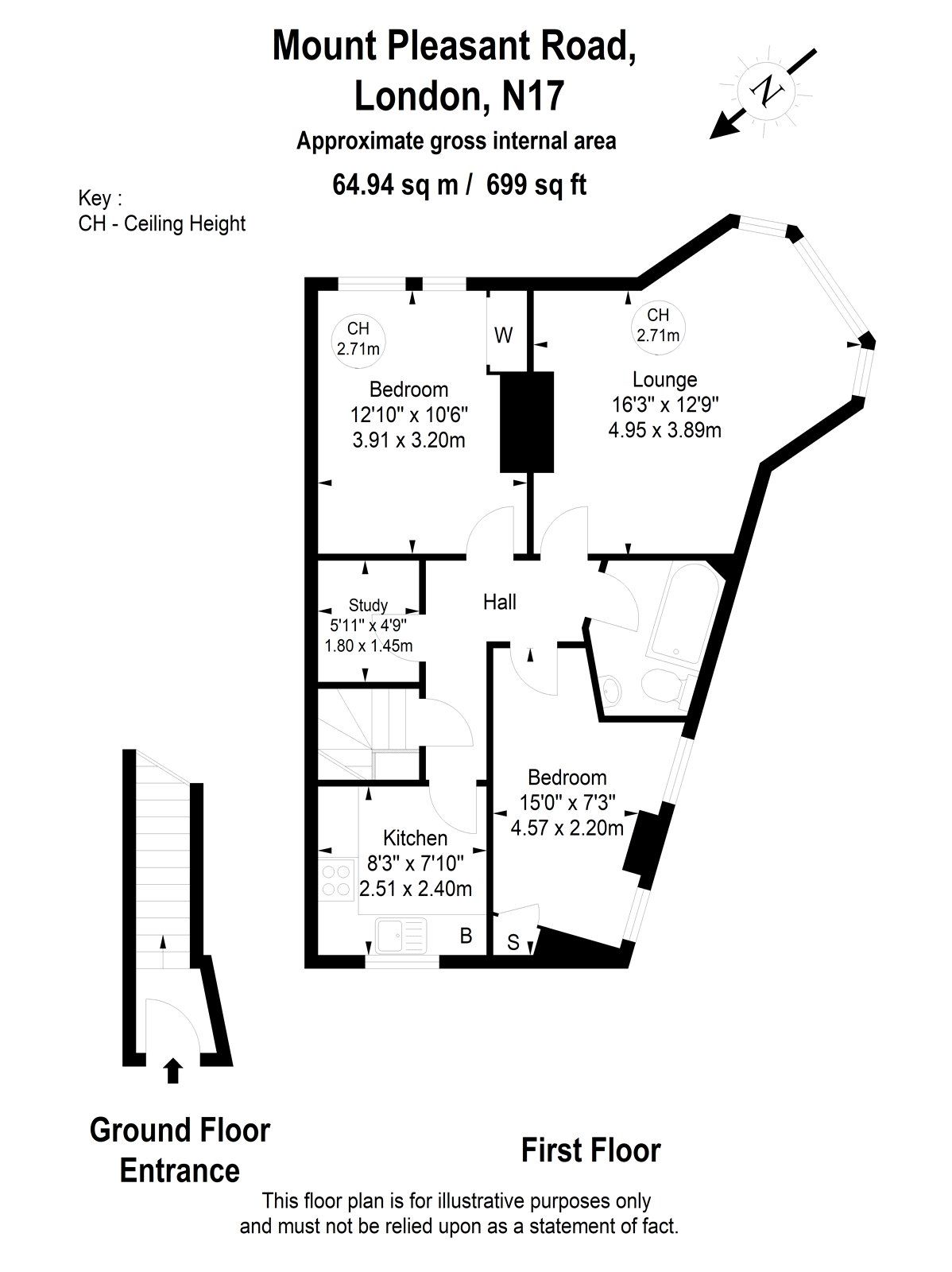 2 bed flat for sale in Mount Pleasant Road, London N17 Zoopla