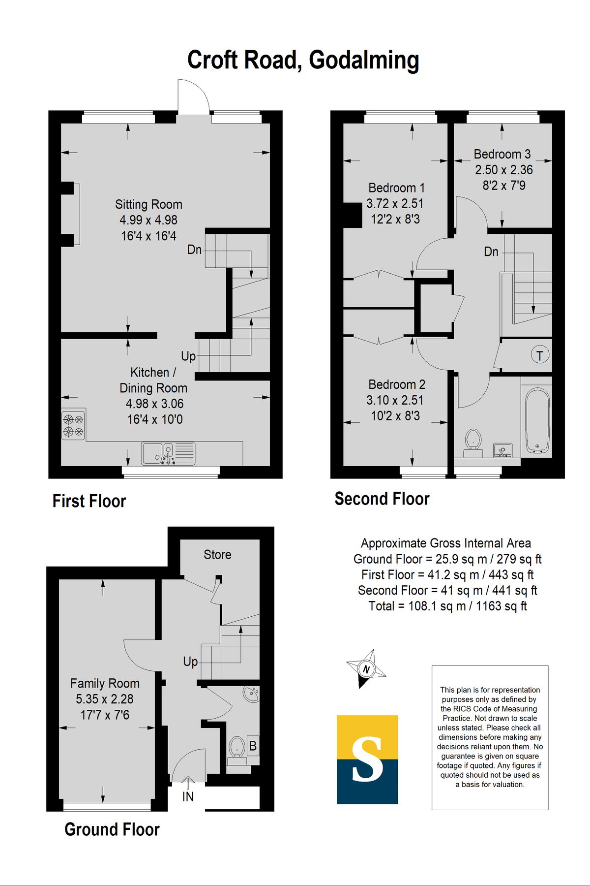 3 bed semidetached house for sale in Godalming, Surrey GU7 Zoopla