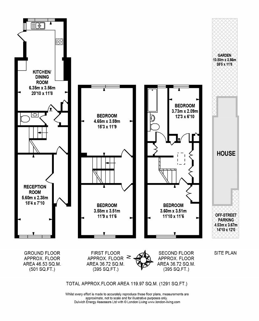 4 bed terraced house for sale in Clarendon Rise, Lewisham, London SE13