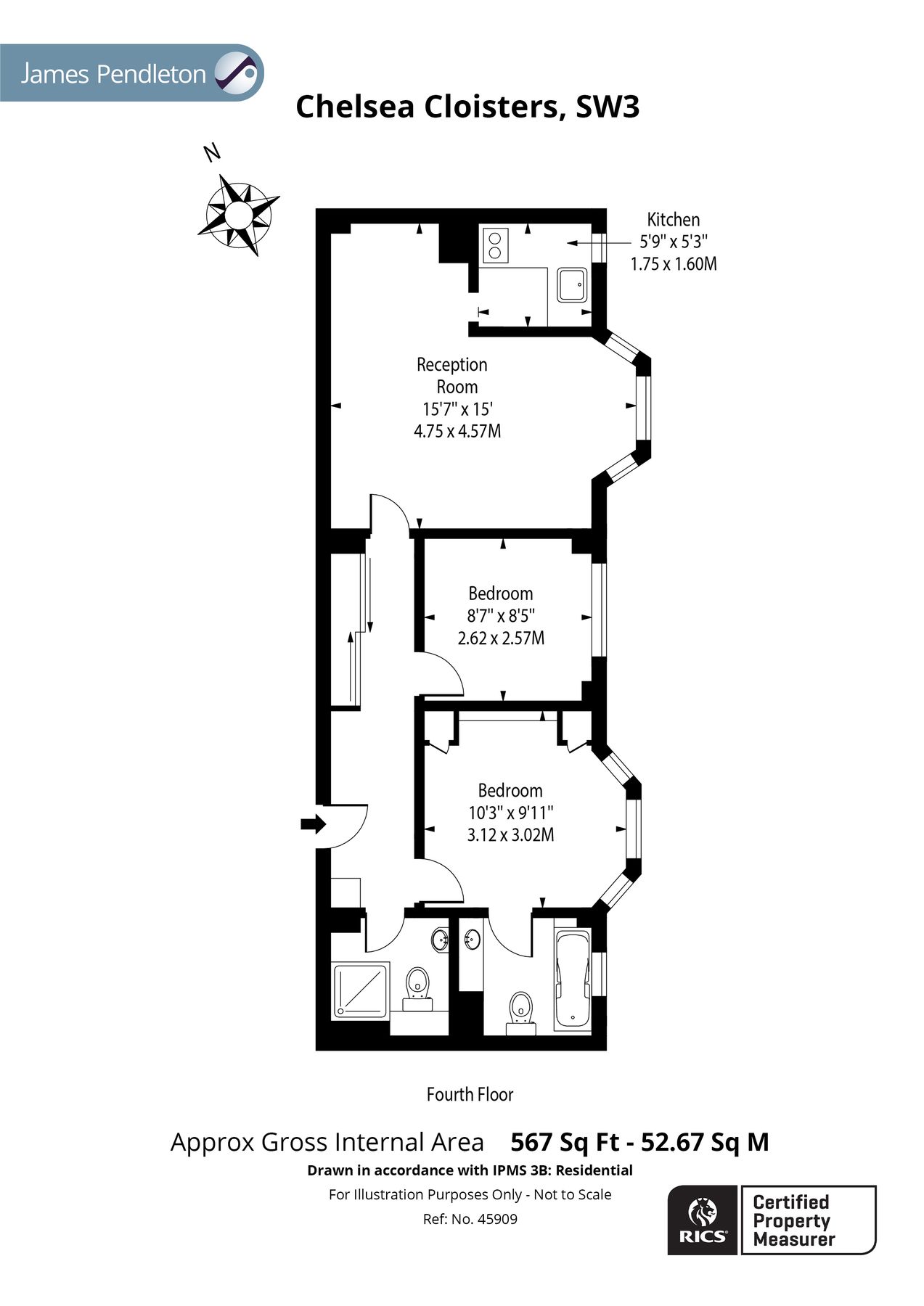 2 bed flat for sale in Chelsea Cloisters, Sloane Avenue, London SW3