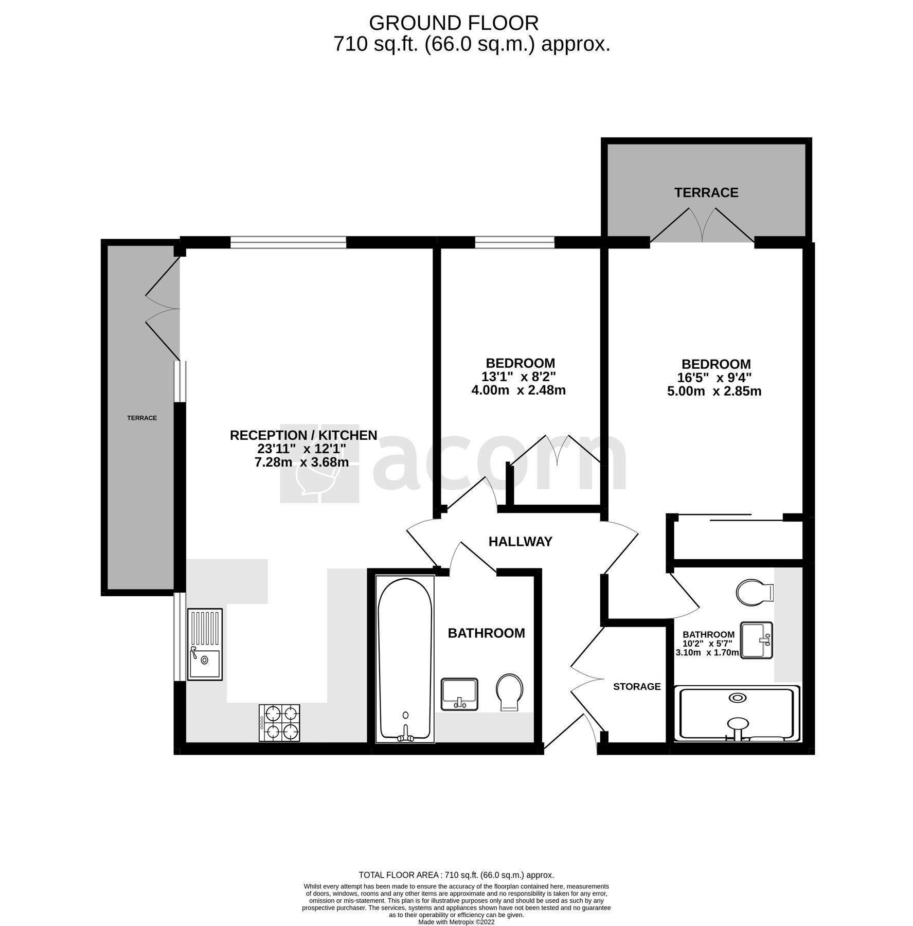 2 bed flat for sale in Ocean Drive, Gillingham ME7 Zoopla
