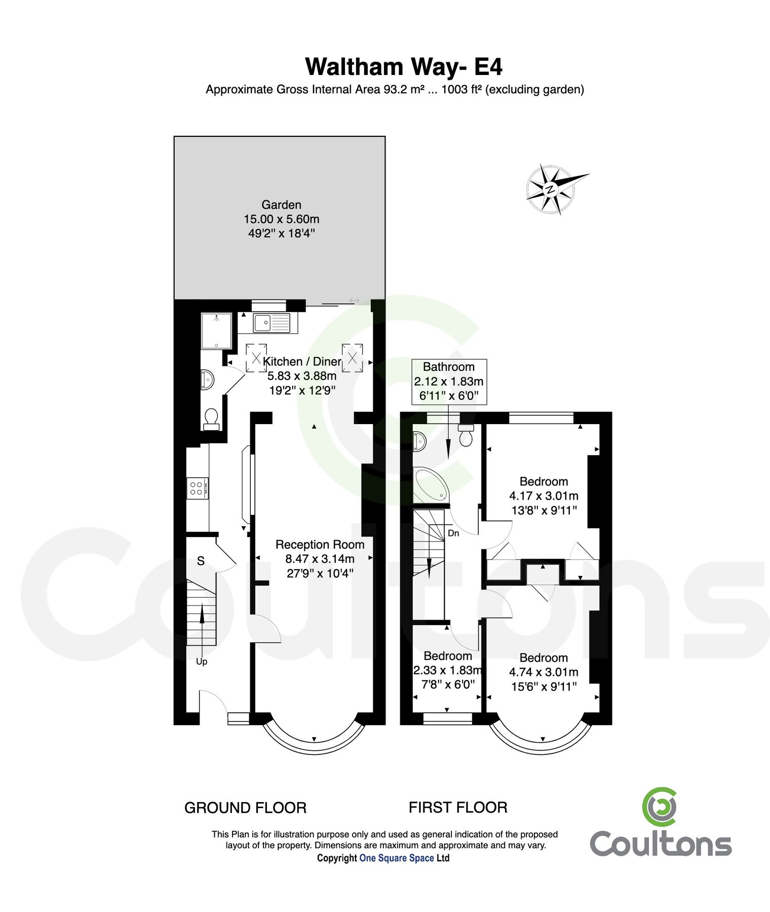 3 bed terraced house for sale in Waltham Way, London E4 Zoopla