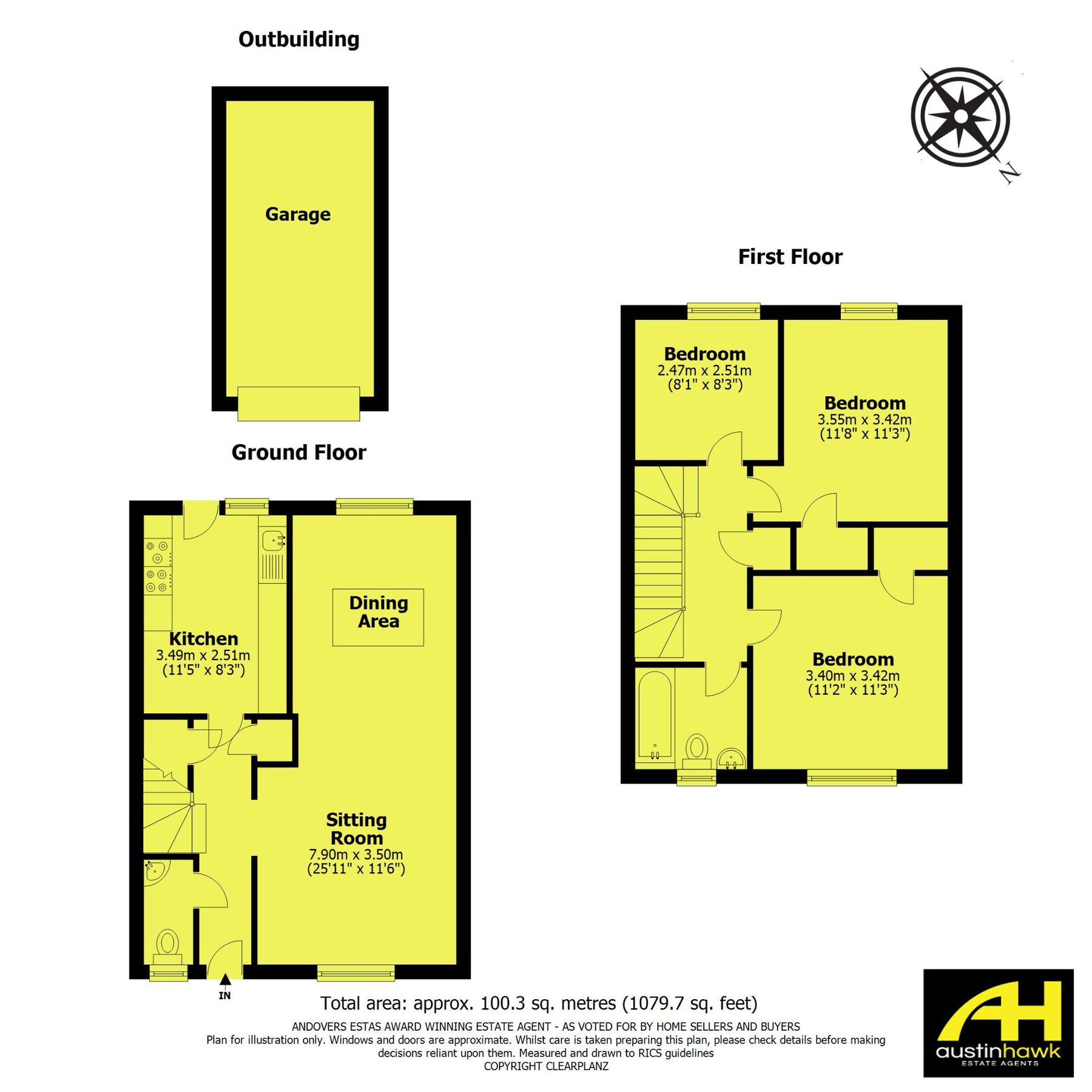 3 bed end terrace house for sale in Springfield Close, Andover SP10