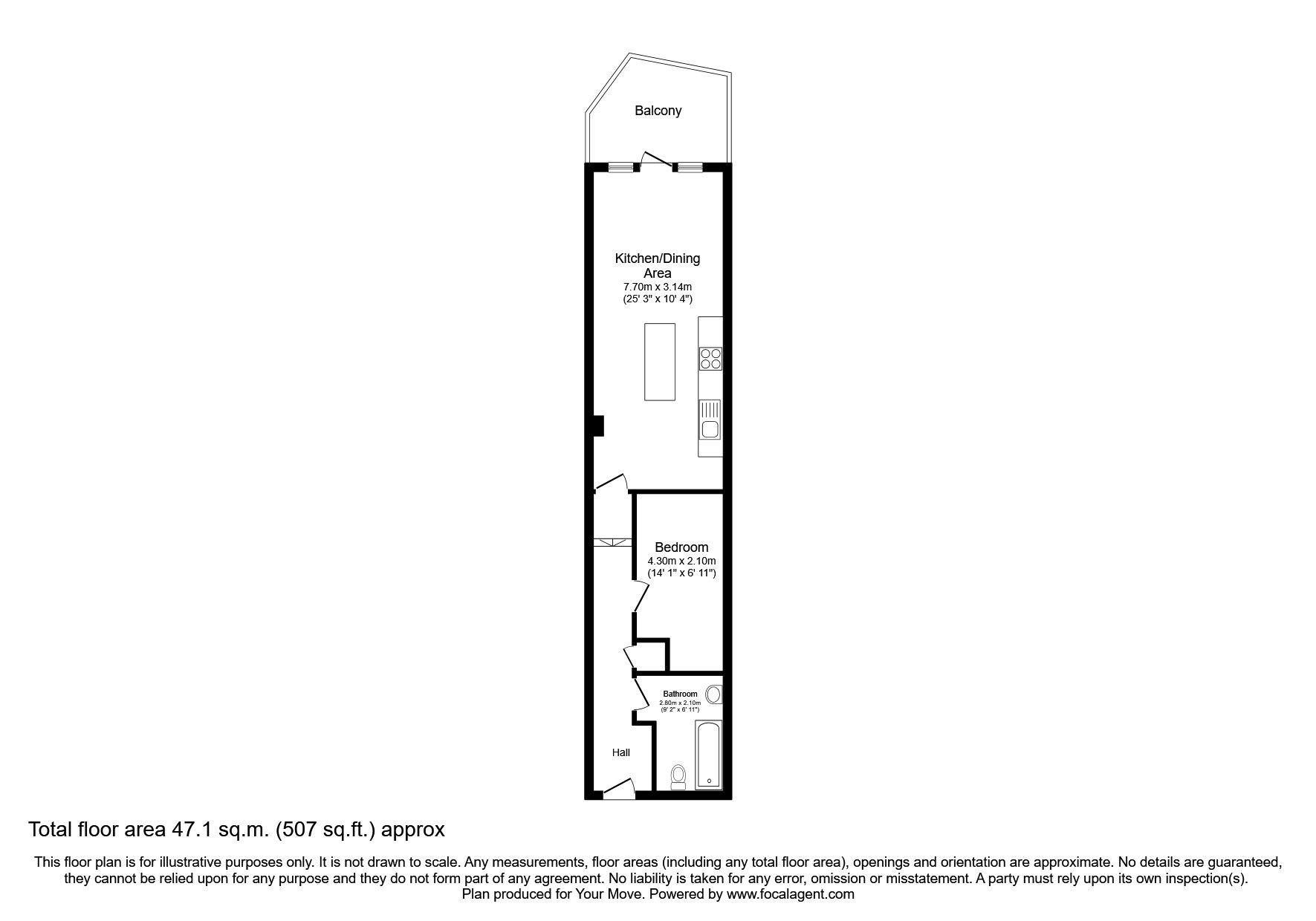 1 bed flat for sale in St. Sepulchre Gate, Doncaster, South Yorkshire