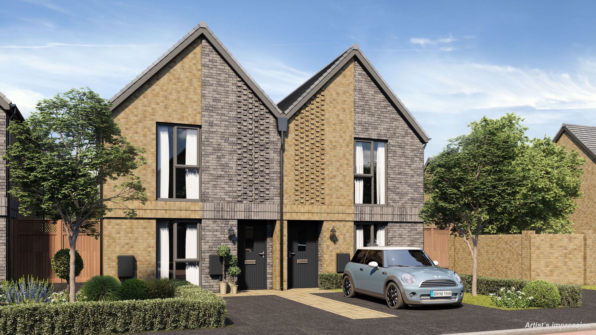 New home, 2 bed semidetached house for sale in Oak Road, Partington