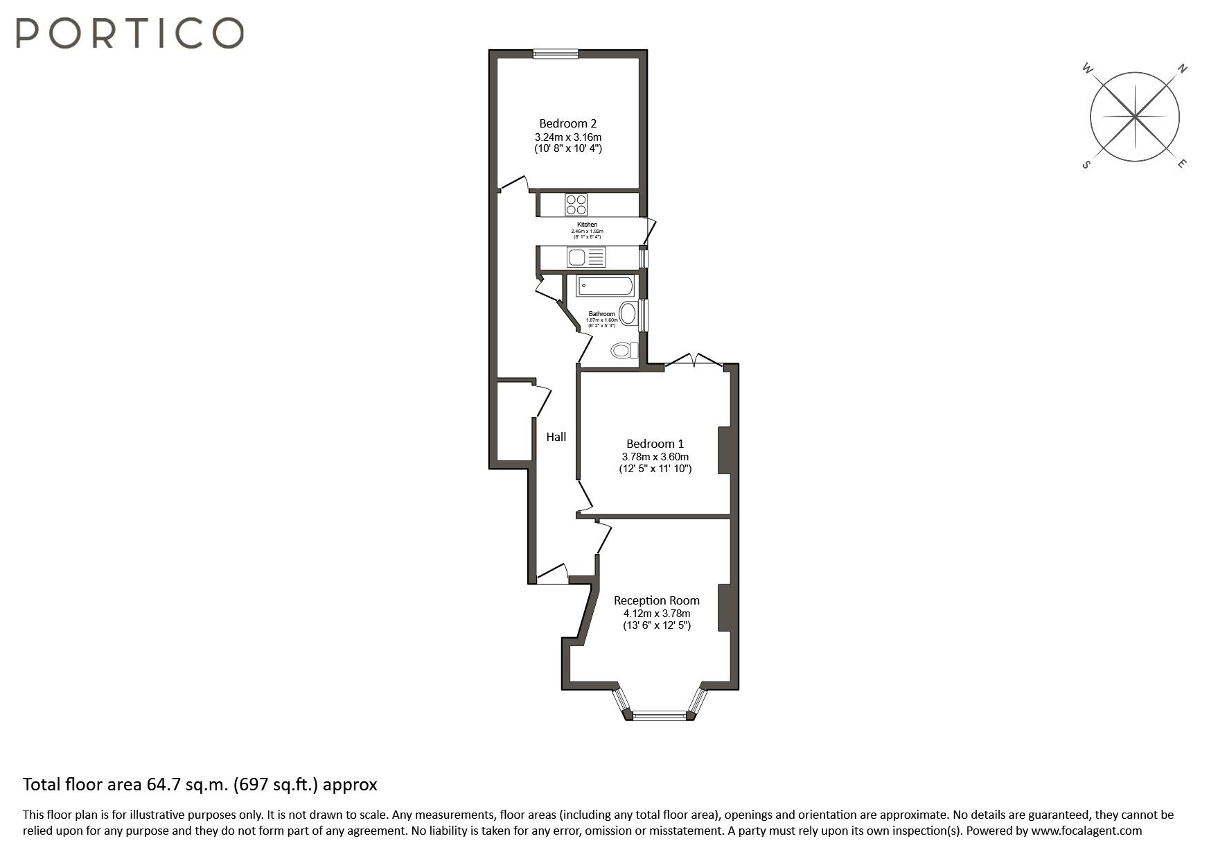 2 bed flat to rent in Orford Road, London E17 Zoopla