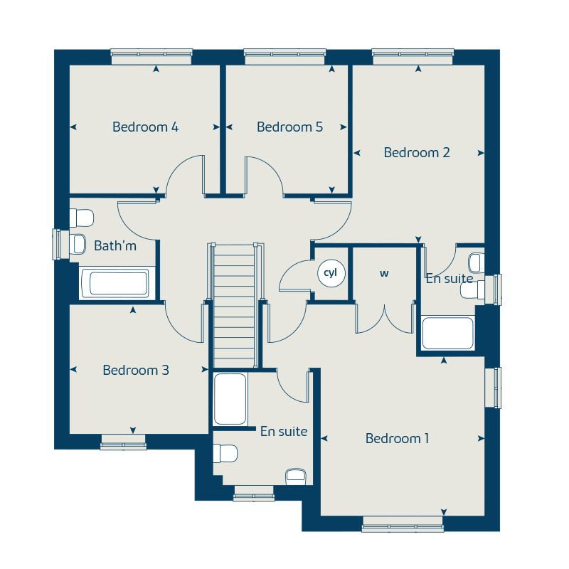 New home, 5 bed detached house for sale in "The Birch" at Cotterstock