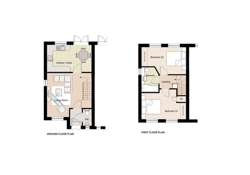 New home, 2 bed semidetached house for sale in Nant Y Ffyrling, Nantyffyllon, Maesteg CF34 Zoopla