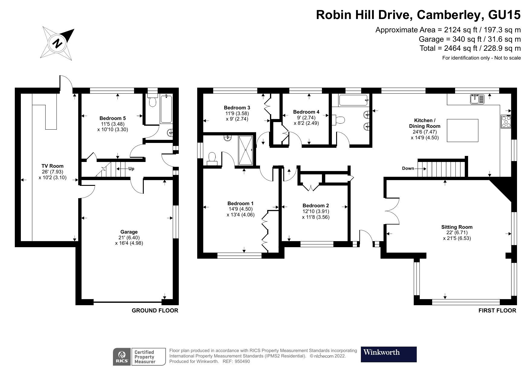 5 bed detached house for sale in Robin Hill Drive, Camberley, Surrey