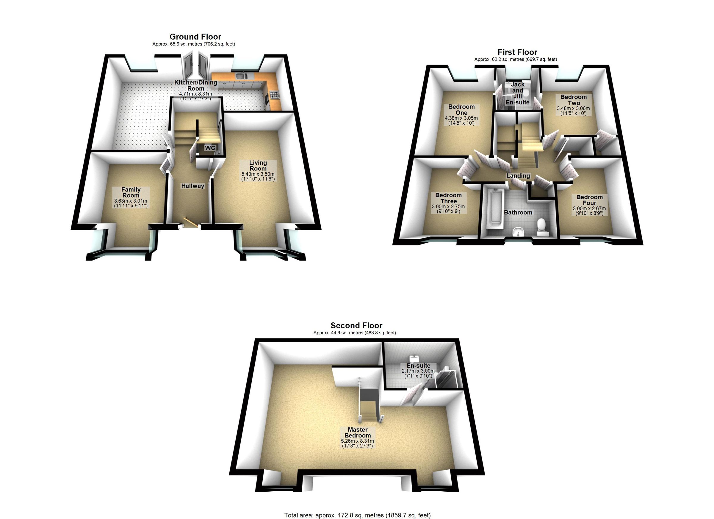 5 bed detached house for sale in Leveret Way, East Leake, Loughborough