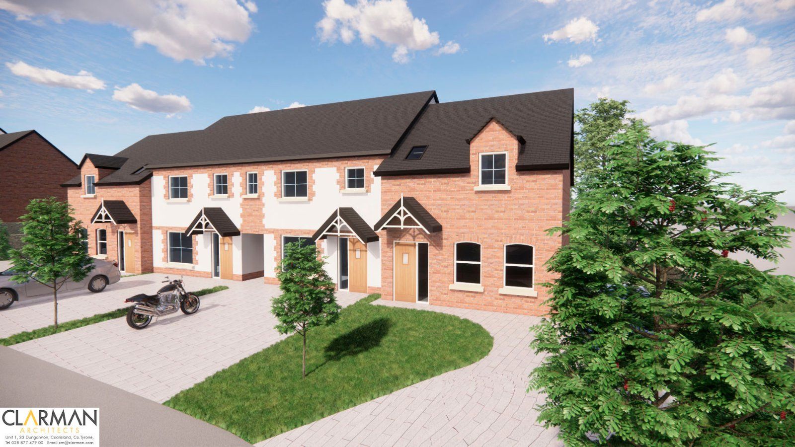 New home, 3 bed terraced house for sale in Coopers Mill Park, Dundonald, Belfast, County Down