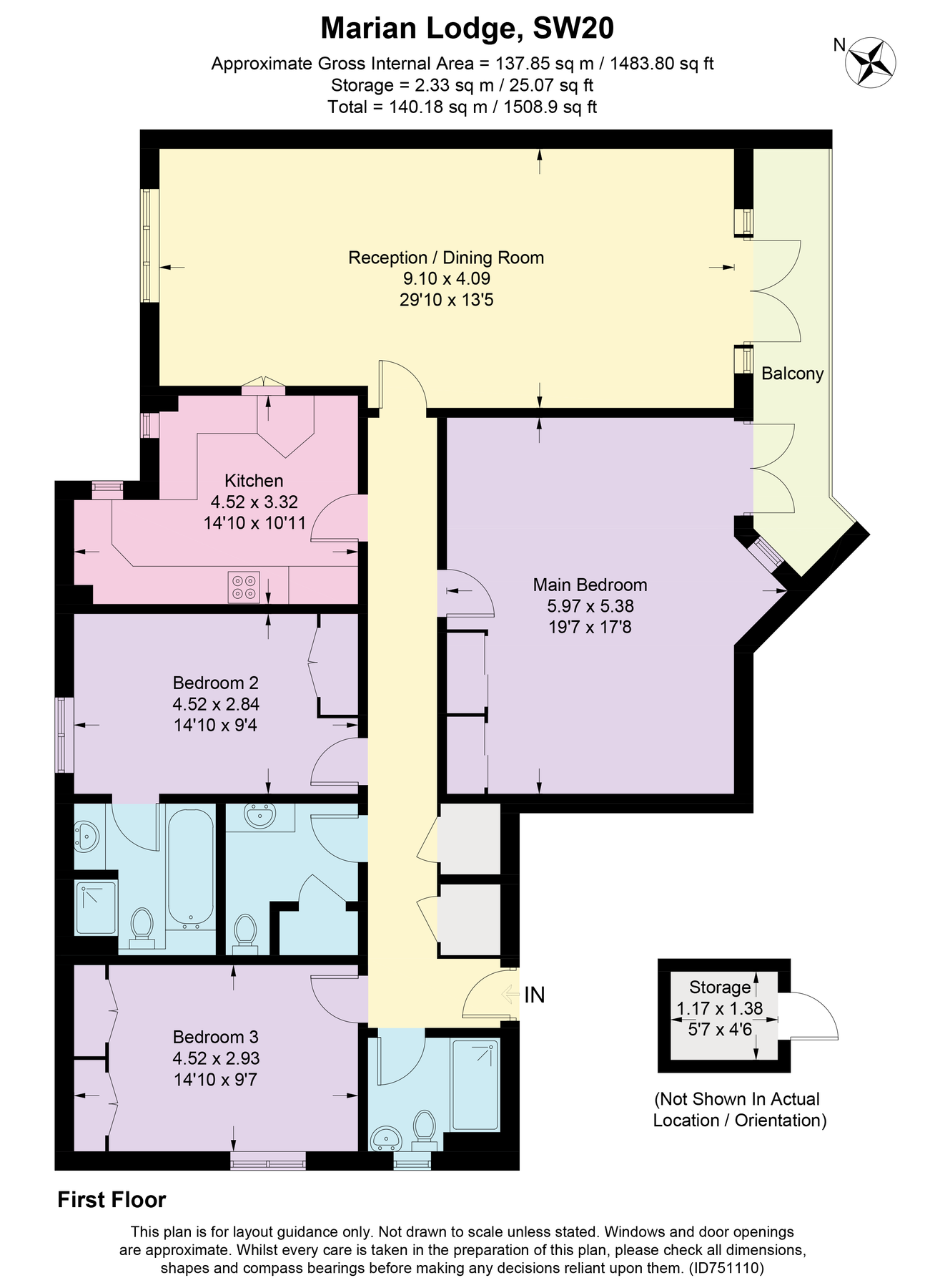 3 bed flat for sale in Marian Lodge, 5 The Downs, Wimbledon, London SW20 Zoopla