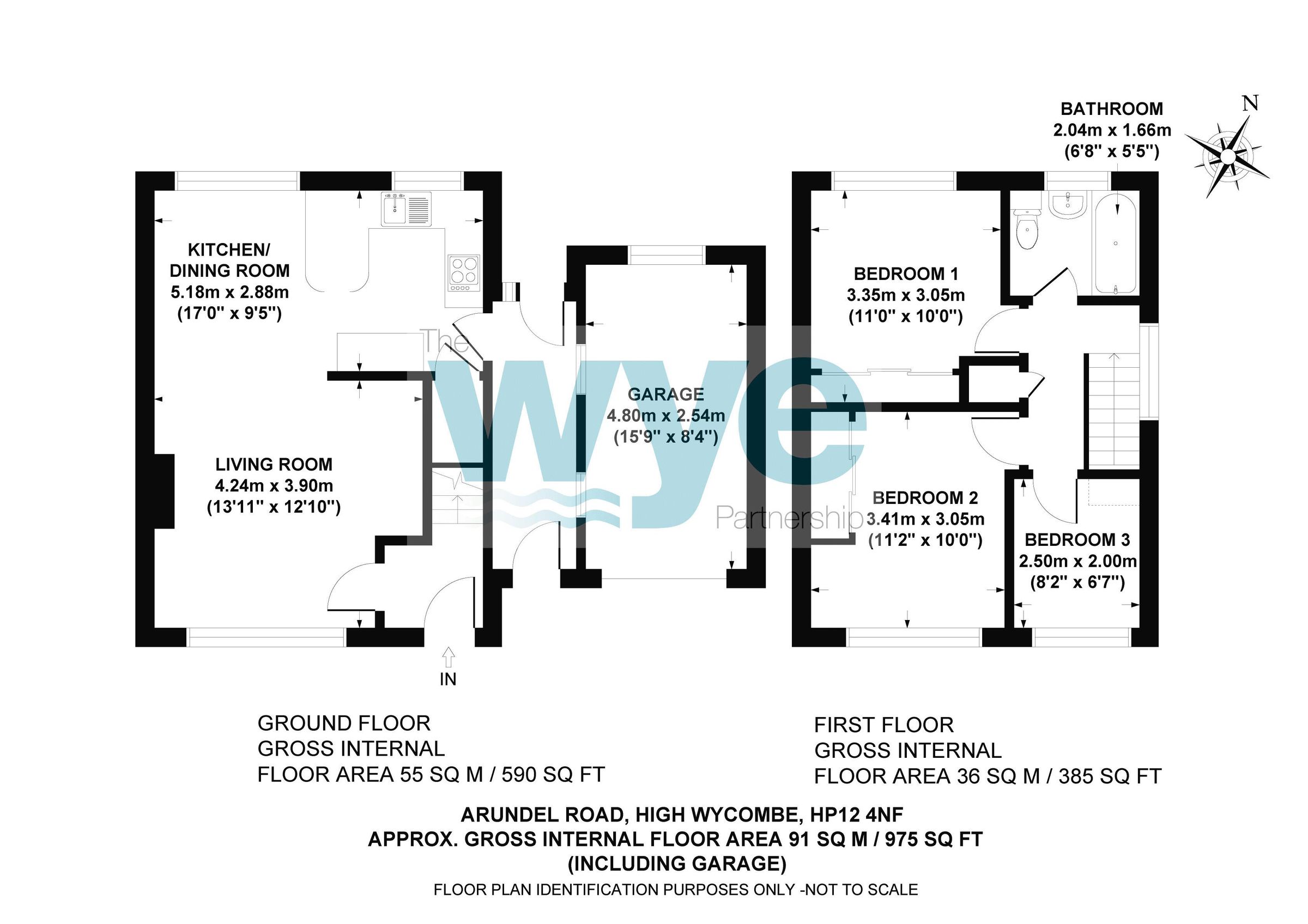3 bed semidetached house for sale in Arundel Road, High HP12