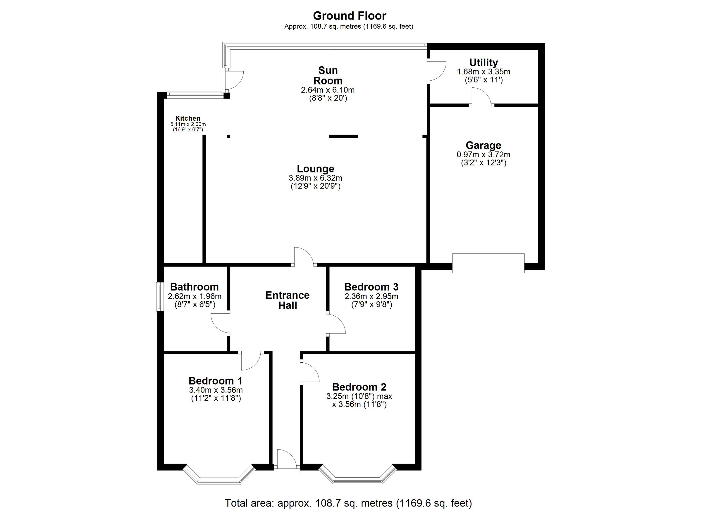 3 bed detached bungalow for sale in Ash Walk, Alkrington, Middleton