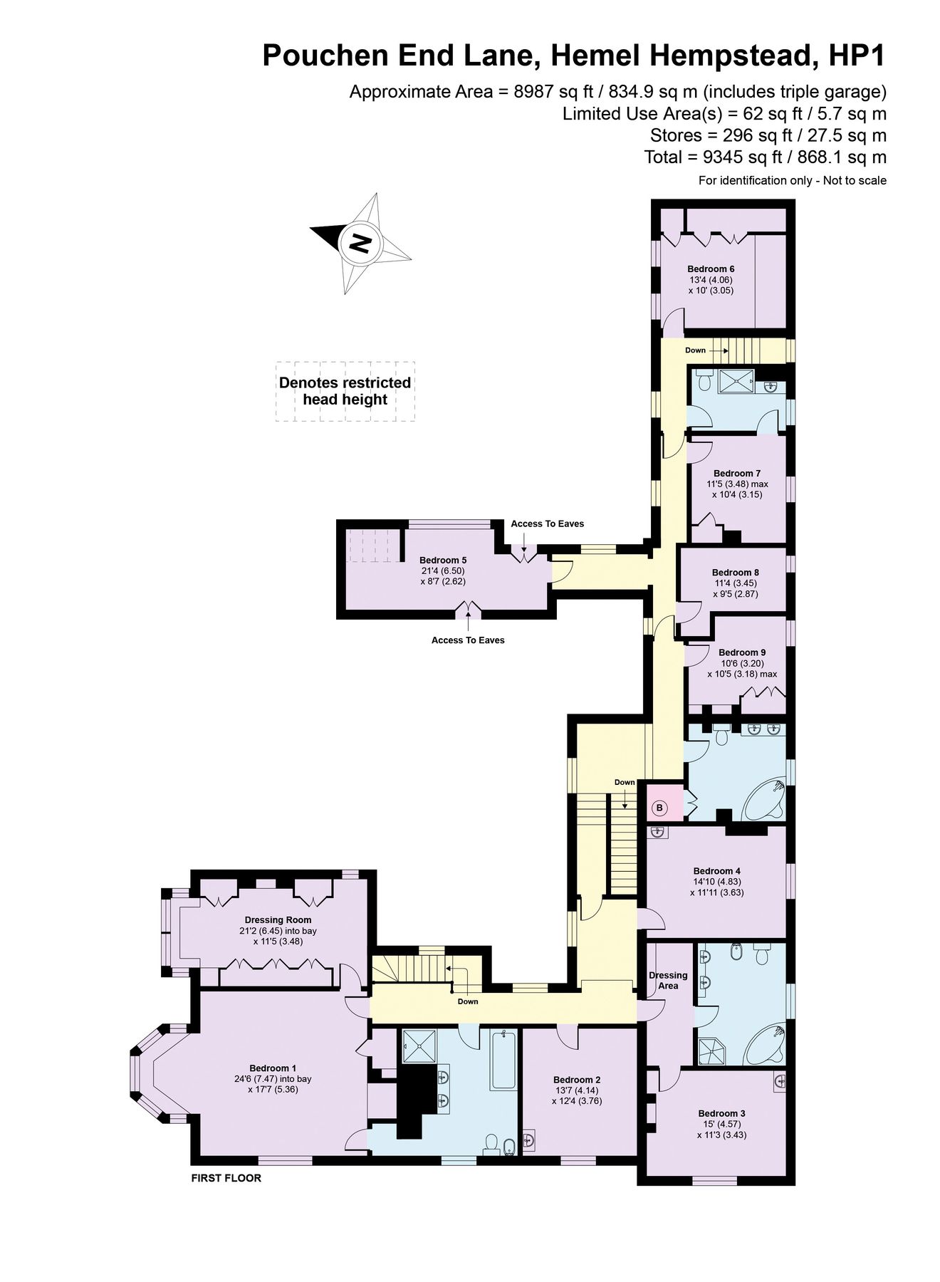10 bed detached house for sale in Pouchen End Lane, Hertfordshire HP1