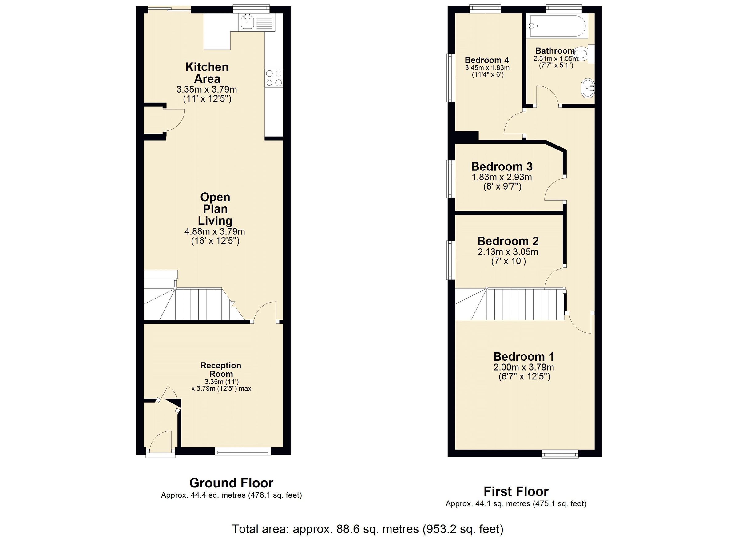 4 bed terraced house for sale in Park Road, Darwen BB3 Zoopla