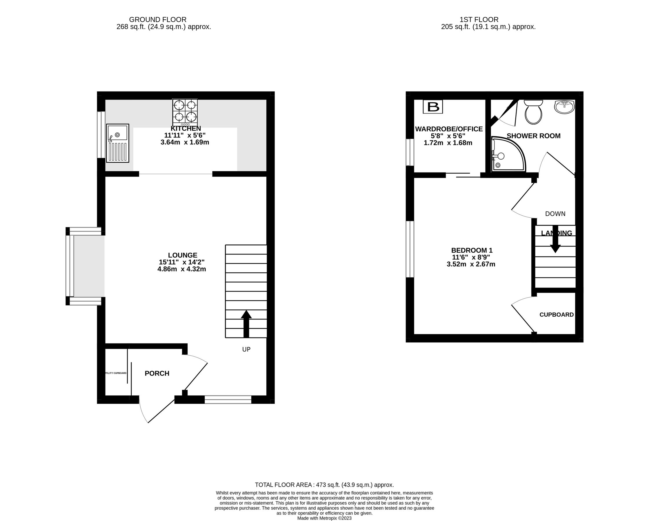 1 bed end terrace house for sale in Woodmere Way, Kingsteignton, Newton