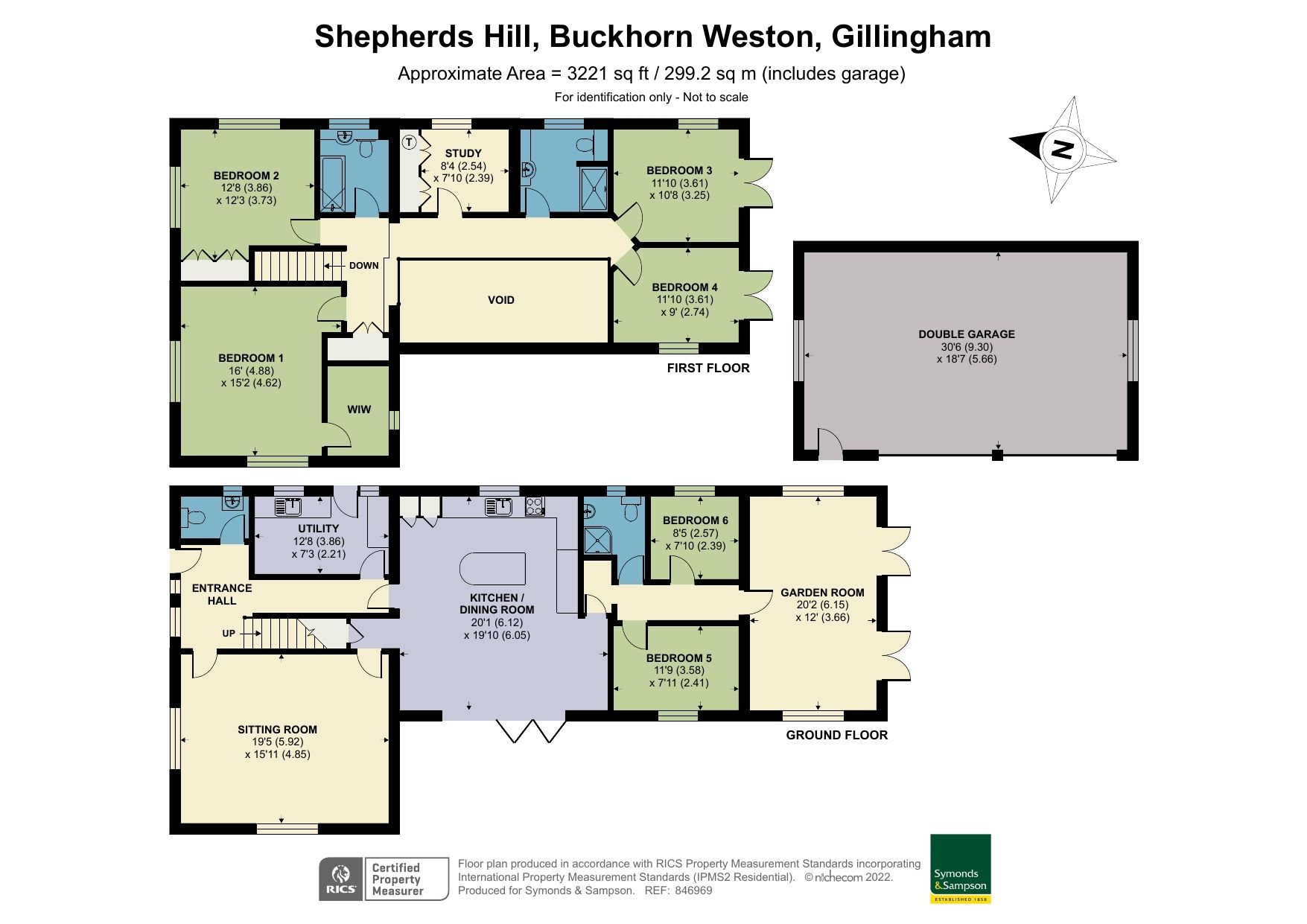 6 bed detached house for sale in Shepherds Hill, Buckhorn Weston