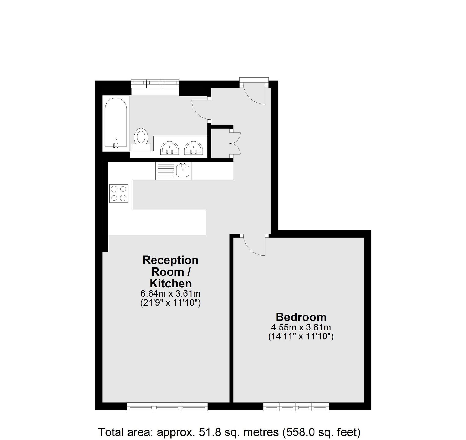 1 bed flat for sale in Redcliffe Close, Old Brompton Road, London SW5