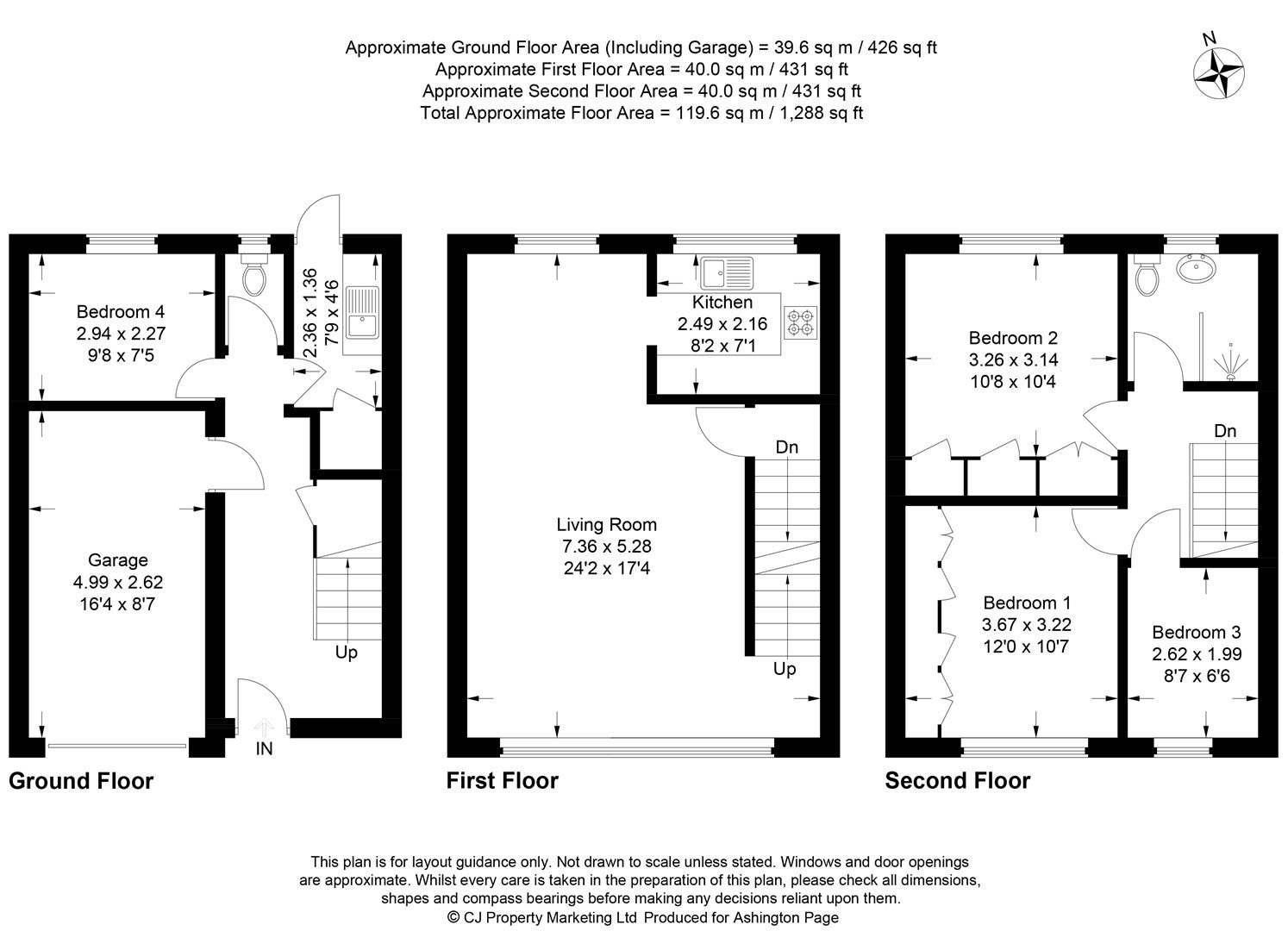4 bed town house for sale in Willoughbys Walk, Downley, High
