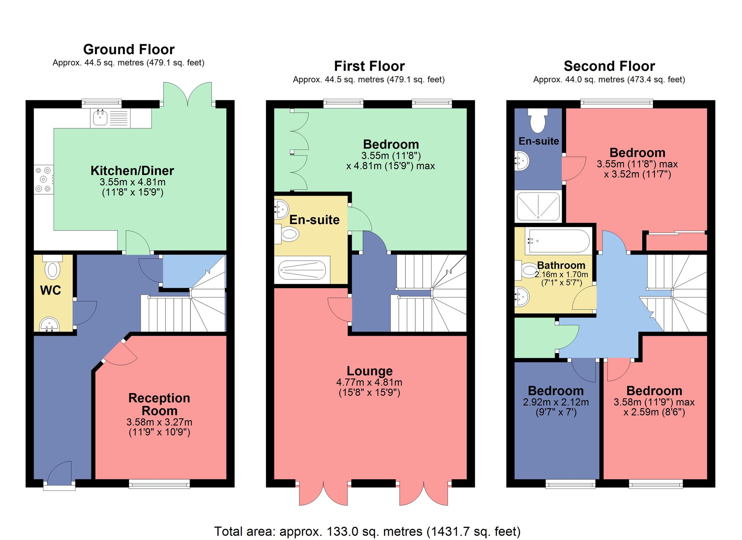 4 bed terraced house for sale in Langley Place, 99 Langley Road