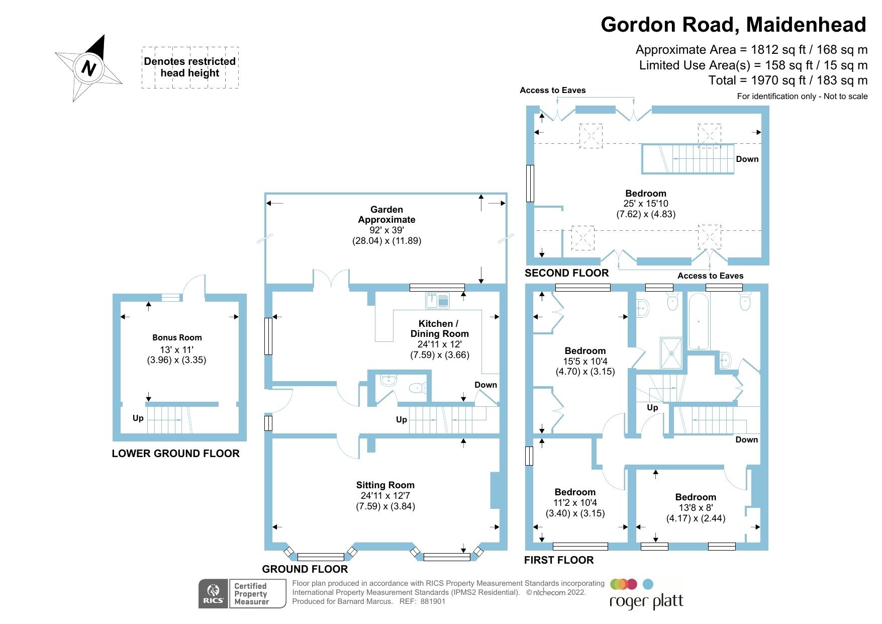 4 bed semidetached house for sale in Gordon Road, Maidenhead SL6 Zoopla