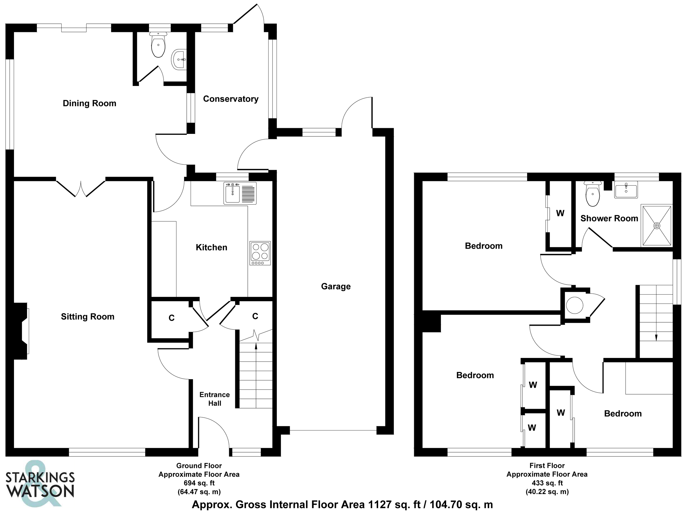 3 bed linkdetached house for sale in Cavell Close, Swardeston, Norwich