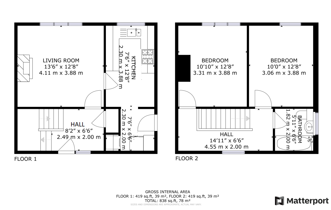 2 bed end terrace house for sale in Craigton Gardens, Glasgow, East