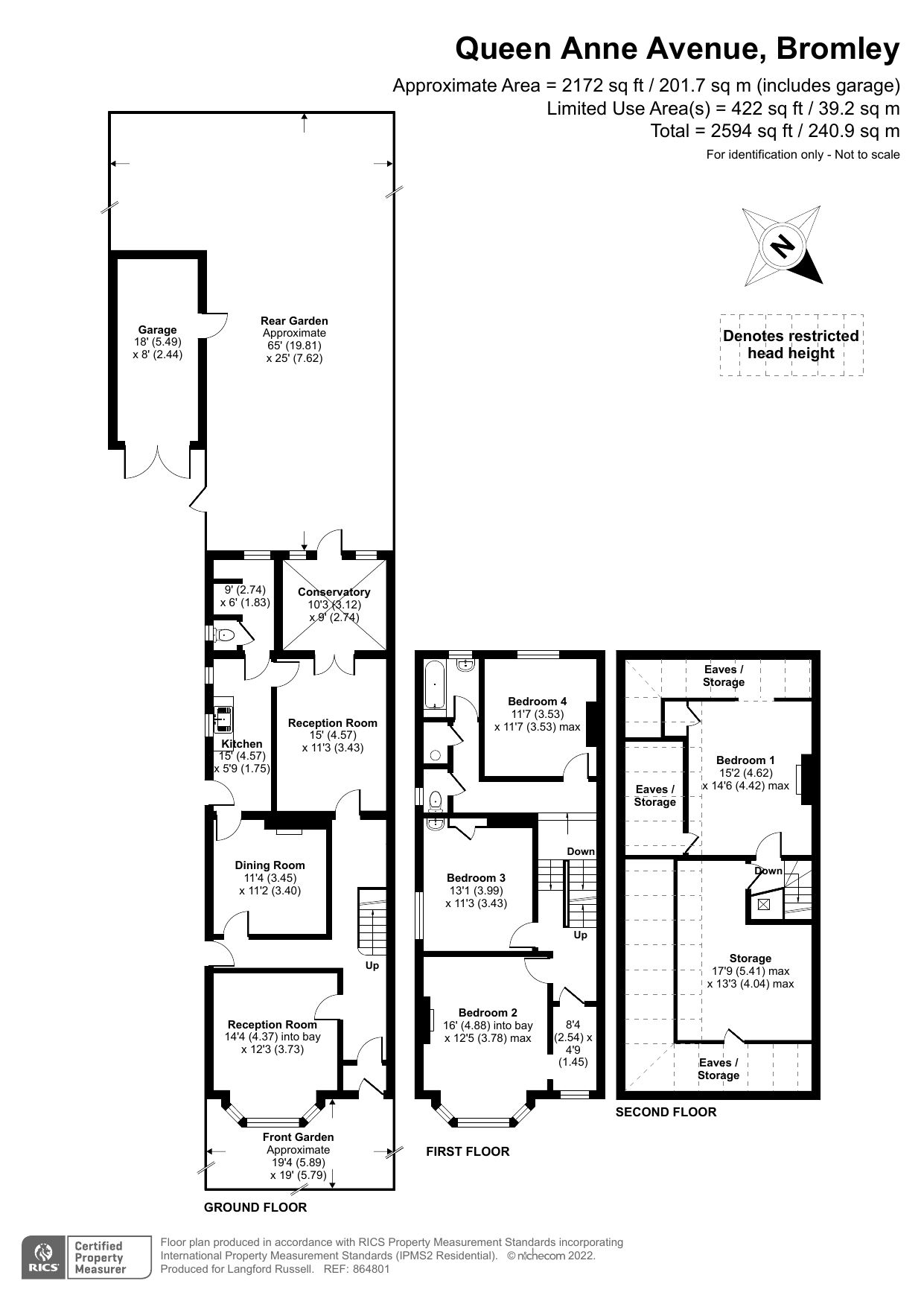 4 bed semidetached house for sale in Queen Anne Avenue, Bromley BR2