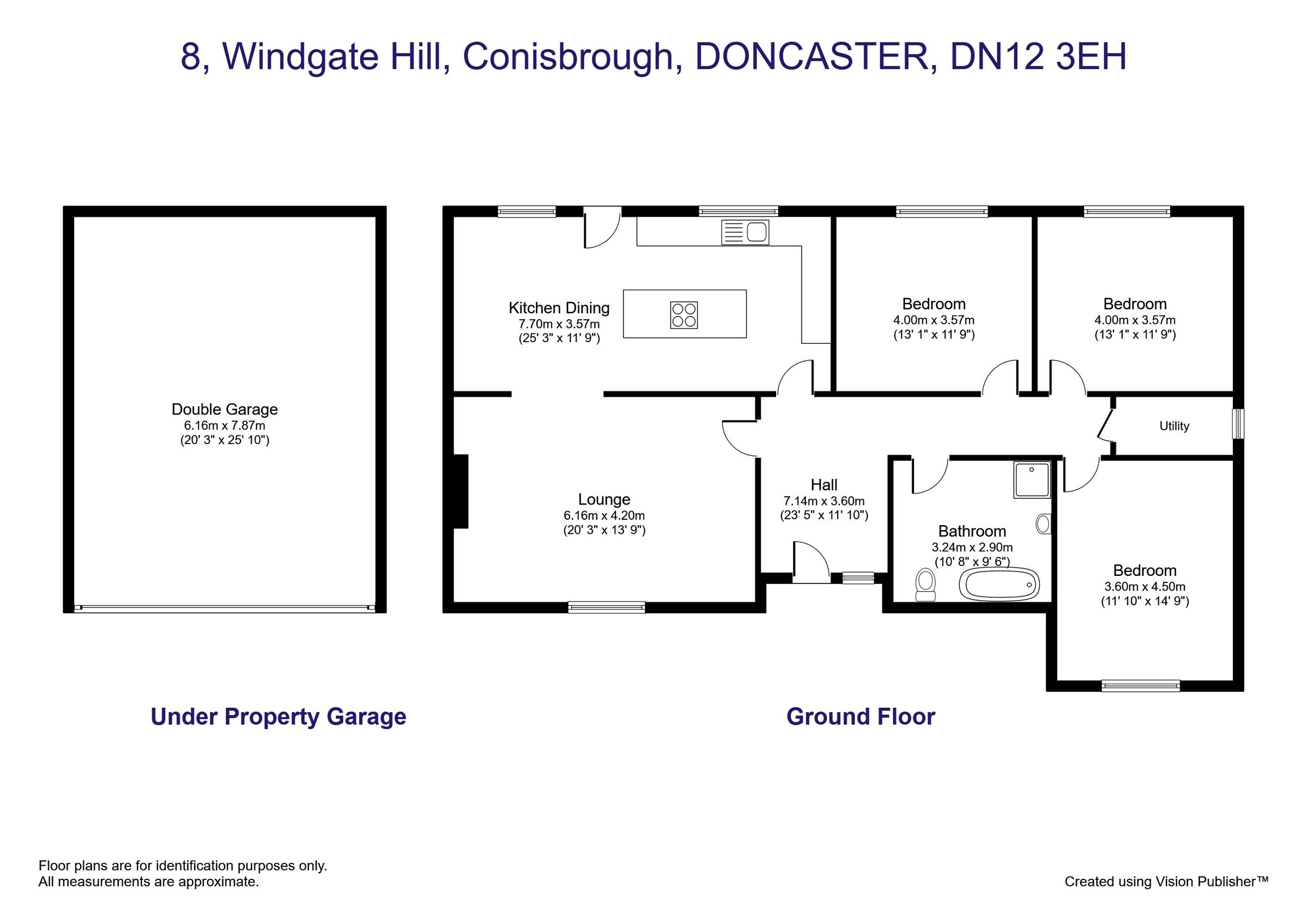 3 bed detached bungalow for sale in Windgate Hill, Conisbrough